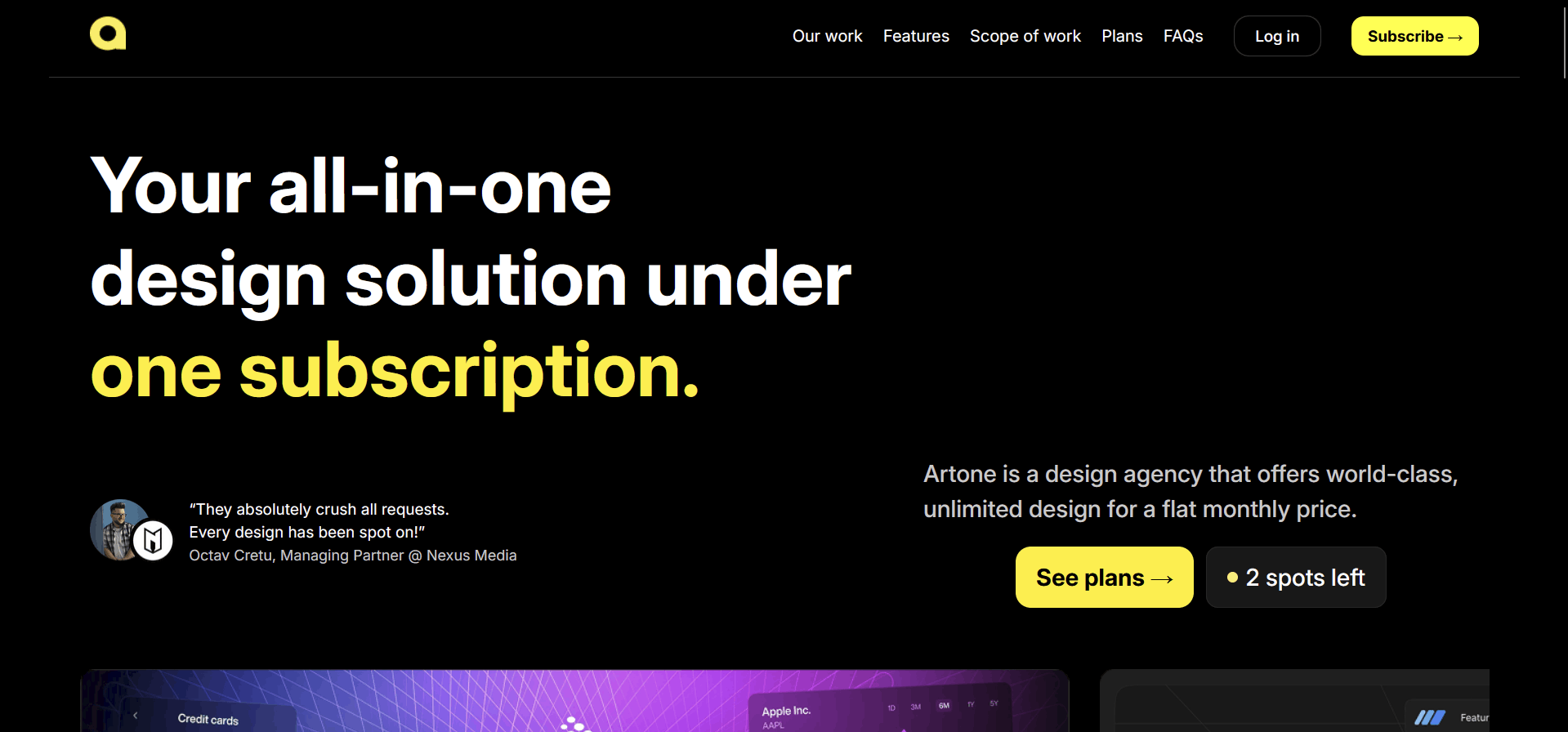 ArtOne - Creative Portfolio Gallery